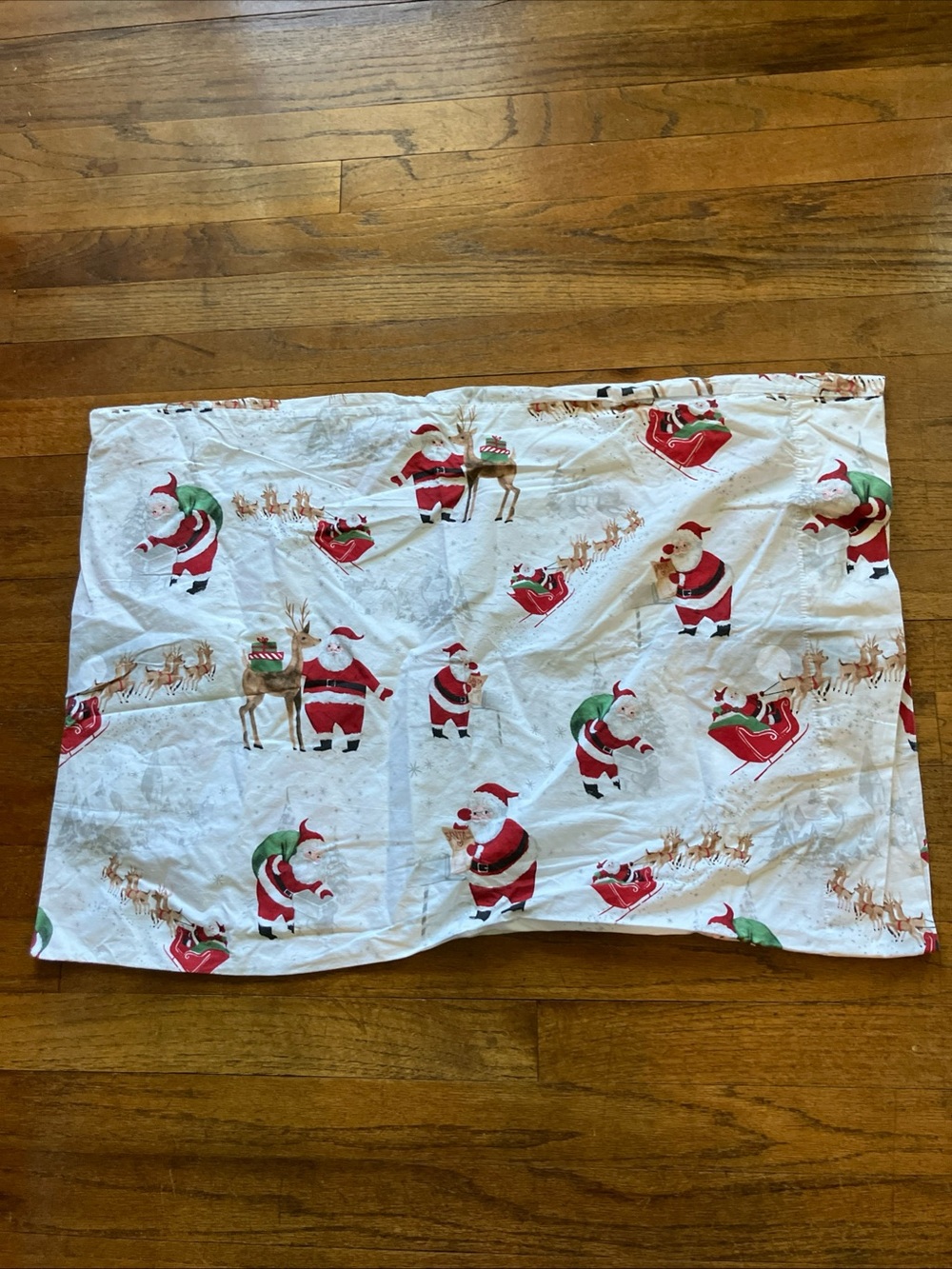 Pottery Barn Kids Christmas Rudolph Red Nose Reindeer pillowcase cotton
